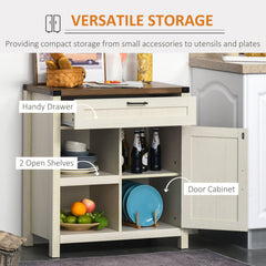 Rustic Barn Door Storage Cabinet Modern Farmhouse Buffet Sideboard for Kitchen & Dining Room Dark Oak
