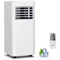 4-in-1 8000 BTU Portable Air Conditioner with Cool, Fan, Dehumidifier and Sleep Mode, White