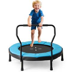 40 Inch Trampoline for Kids Indoor Outdoor Fitness Trampoline-Blue