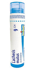 Boiron Lachesis mutus 9ch,Homeopathic medicine. Each tube contains 4 g (approximately 80 pellets)