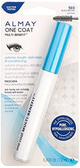 Almay Multi-Benefit Mascara, Black Brown, Ophthalmologist Tested, Fragrance Free, Hypoallergenic, 0.24 oz/ 7ml