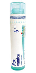Boiron Nux vomica (colubrina) 6ch,Homeopathic medicine. Each tube contains 4 g (approximately 80 pellets)