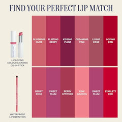 Marcelle Lip Loving Colour & Caring Oil-in-Stick, Dreaming Pink, Vegan, Cruelty-Free, Clean, Paraben-Free, Fragrance-Free, Hypoallergenic, 3g
