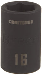 CRAFTSMAN® 1/2 in. Drive, 16mm Metric Impact Shallow Socket (CMMT15864)