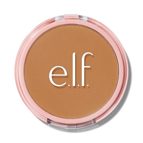 e.l.f. Halo Glow Powder Filter, Ultra-fine Finishing Powder, Smooths The Look of Pores & Fine Lines, Creates A Soft-Focus Glow, Vegan & Cruelty-Free, Deep Warm
