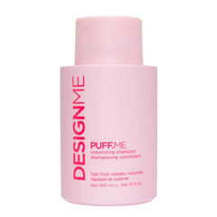 Design.Me PUFF.ME Volumizing Shampoo | Adds Body, Bounce & Volume for Fuller, Thicker Hair| For Fine & Medium Hair | Boosts Shine | Color-Safe, Lightweight Formula | Vegan, Paraben & Sulfate Free