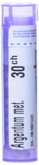 Boiron Argentum metallicum 30ch,Homeopathic medicine. Each tube contains 4 g (approximately 80 pellets)