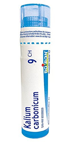 Boiron Kalium carbonicum 9ch,Homeopathic medicine. Each tube contains 4 g (approximately 80 pellets)