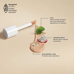 Marcelle Skincaring 2-in-1 Soothing Foundation + Concealer, Sun Tan, with Hyaluronic Acid, Medium Coverage, Matte Finish, Oil-Free, Cruelty-Free, Fragrance-Free, Hypoallergenic, 30 mL