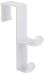 iDesign Over The Door, Organizer Hook for Coats, Hats, Robes, Towels - Double Hook, White