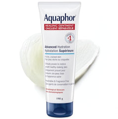 Aquaphor Healing Ointment, Multipurpose Ointment for Dry, Cracked Skin, Chafing, Cuticle Care, Fragrance Free, Non Greasy and Non Comedogenic Body Moisturizer, Dermatological Skin Care, 198g Tube