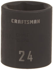 CRAFTSMAN® 1/2 in. Drive, 24mm Metric Impact Shallow Socket (CMMT15870)