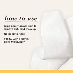 Burt's Bees Facial Cleansing Towelettes, Pink Grapefruit, 30 Count (packaging may vary)