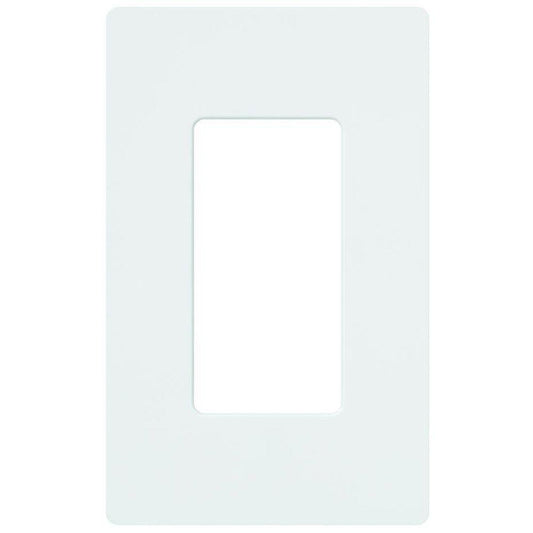 Lutron Claro 1 Gang Decorator/Rocker Wallplate, Gloss | CW-1-WH | White