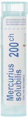 Boiron Mercurius solubilis (solubilis) 200ch,Homeopathic medicine. Each tube contains 4 g (approximately 80 pellets)