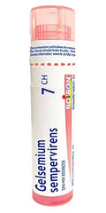 Boiron Gelsemium sempervirens 7ch,Homeopathic medicine. Each tube contains 4 g (approximately 80 pellets)