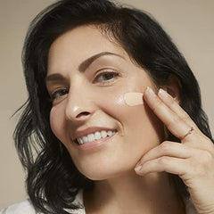 Marcelle Skincaring 2-in-1 Soothing Foundation + Concealer, Sun Tan, with Hyaluronic Acid, Medium Coverage, Matte Finish, Oil-Free, Cruelty-Free, Fragrance-Free, Hypoallergenic, 30 mL