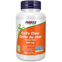 NOW Supplements, Cat's Claw 500 mg, Non-GMO Project Verified, Herbal Supplement, 100 Veg Capsules