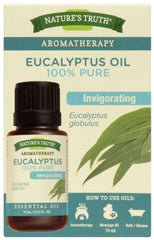 Nature's Truth Essential Oil, 100% Pure Eucalyptus Oil, Pure and Plant-Based, Massage Oil, Aromatherapy or For Bath/Shower, 15 ml