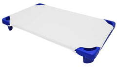 American Baby Company 100% Natural Cotton Percale Standard Daycare/Pre-School Cot Sheet, White, 23 x 51, Soft Breathable, for Boys and Girls, 1 Count (Pack of 1)