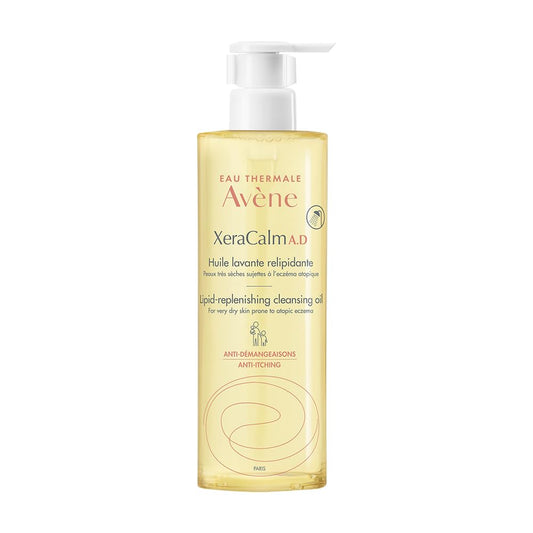 Eau Thermale Avene XeraCalm A.D Lipid-Replenishing Cleansing Oil, Atopic Dermatitis-Prone Skin, Eczema-Prone Skin, Fragrance-Free, Pump, 500 ml