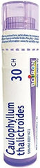Boiron Caulophyllum thalictroides 30ch,Homeopathic medicine. Each tube contains 4 g (approximately 80 pellets)