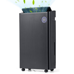 57 Pint Dehumidifier for 4500 Sq Ft, 19 Pints DOE, 4 Modes, 120 Degree Swing, 1.5 Gallon Tank, Black