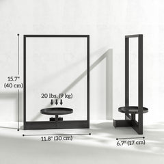 3 Pack Wall Planters for Indoor Plants, Wall-Mounted Metal Plant Stand Shelves, Picture Frame Wall Decor Hanger