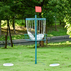 24-Chain Portable Practice Basket for Disc Golf Target Stand Easy Assembly & Lightweight Basket w/ Carry Bag Navy Blue