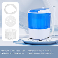 5.5 lbs Portable Semi Auto Washing Machine