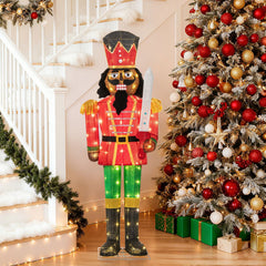 5 FT Giant Nutcracker with Glitter Sword for Outdoor