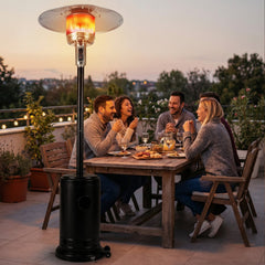 50 000 BTU Patio Propane Gas Heater with Stainless Steel Burner-Black