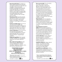 Culturelle Daily Digestive Health Daily Probiotic for Men and Women, With 100% Naturally Sourced Lactobacillus GG Strain, Pharmacist Recommended Gluten Free and Vegan, 50 Count Capsules (Pack of 1)