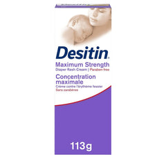 Desitin Diaper Rash Cream for Baby, Zinc Oxide Cream, Maximum Strength, 113g