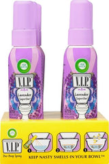 Airwick VIPOO Toilet Pre-Poop Spray, Lavender Scent, 55 ml