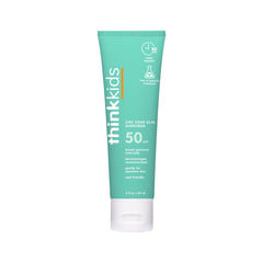 Thinkkids Safe Mineral Sunscreen SPF 50 plus, 3 Fl Oz, Natural Sunblock for Children - Water Resistant Sun Cream β Broad Spectrum Sun Protection β Vegan, Reef Friendly Sun Screen