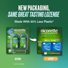 Nicorette Lozenges Smoking Cessation Product, Nicotine for Adults Who Smoke Less Than 25 Cigarettes Daily, Discreet Quit Smoking Aid, Sucrose-Free, Fruit Flavoured, 2mg, 160 Count
