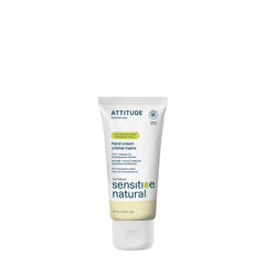 ATTITUDE Hand Cream for Sensitive Skin with Oat and Argan Oil, Made in Canada, EWG Verified, Dermatologically Tested, Vegan, 75 mL