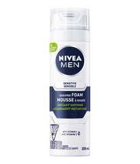 NIVEA Men Sensitive Skin Shaving Foam (200mL), Shaving Foam for Sensitive Skin, Allows for a Close Razor Shave and Leaves an Instant Soothing Sensation