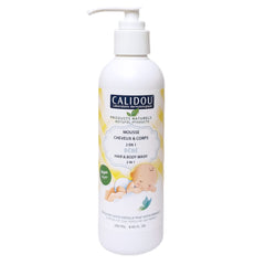 CALIDOU Baby Shampoo and Body Wash | 100% Natural & Vegan Shower Gel for Baby & Kids | Sulfate-Free, Hypoallergenic & Tear-Free Soap | Sensitive Skin, Organic Calendula & Black Cumin | Made in Canada