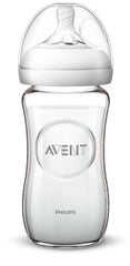 Philips Avent Natural Glass Baby Bottle, 8oz, 1pk, SCF703/17