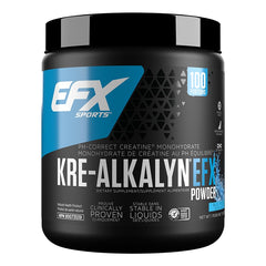 EFX Sports Kre-Alkalyn Powder 200g, PH-Correct Creatine Monohydrate | Multi-Patented Formula, Gain Strength, Build Muscle & Enhance Performance, Blue Frost 200 gram