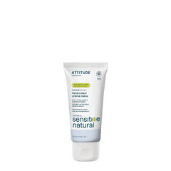 ATTITUDE Hand Cream for Sensitive Skin with Oat, Made in Canada, EWG Verified, Dermatologically Tested, Vegan, Unscented, 75 mL