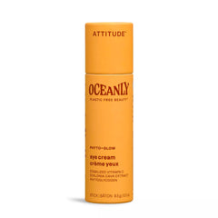 ATTITUDE Oceanly Eye Cream Stick, Made in Canada, EWG Verified, Plastic-free, Plant & Mineral-Based Ingredients, Vegan Beauty Products, PHYTO GLOW, Unscented, 8.5 grams