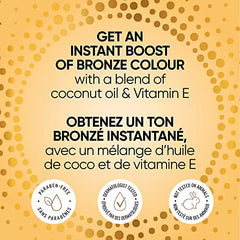 Jergens Natural Glow Instant Sun Sunless Tanning Moisturizer + Bronzer, Deep Bronze (180 mL)