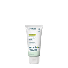 ATTITUDE Hand Cream for Sensitive Skin with Oat, Made in Canada, EWG Verified, Dermatologically Tested, Vegan, Fresh Apple Scent, 75 mL