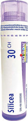 Boiron Silicea 30ch,Homeopathic medicine. Each tube contains 4 g (approximately 80 pellets)