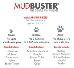 Dexas MudBuster Portable Dog Paw Cleaner, Medium, Blue - Premium Quality Pet Supplies and Accessories