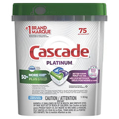 Cascade Platinum ActionPacs Dishwasher Detergent Fresh Scent 75 Count