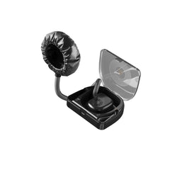 Andis 80745 Ionic Professional Bonnet Hair Dryer - Includes 40" Flexible Hose & Convenient Storage Case, Fits on Average Size of 1" Roller, 2-Speed/ 2 Heat Settings for Styling - 500 Watts, Black